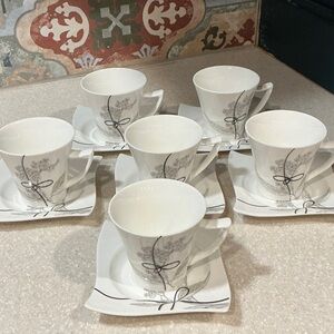 Lancaster Porcelain Cup and Saucer Set